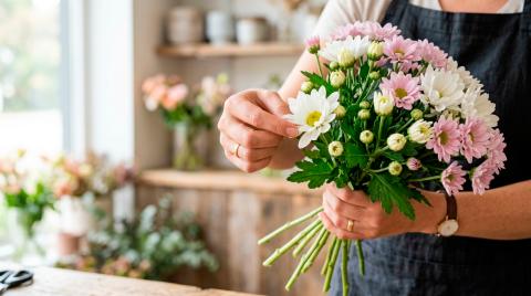 Букеты из хризантем: как выбрать свежий букет
