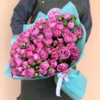 Букет из кустовых розовых роз [Артикул - 24633vggd]