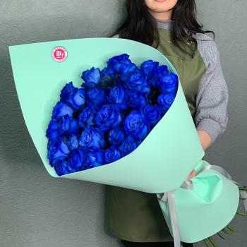 Розы 70 см (Эквадор) Синие