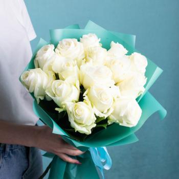 Розы Эквадор 40 см (Белые)