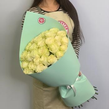 Букет из белых роз 21 шт 40 см (Эквадор) код: 16744vlg